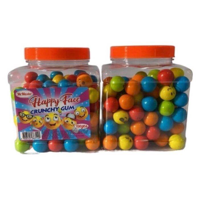 Happy Face Gum !!! 120pcs /jar | Lazada PH