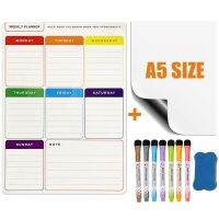 Magnetic Soft Whiteboard Weekly Planner Calendar 2021 Refrigerator Stickers for Wall Kids Message Teaching Memo Erasable Markers