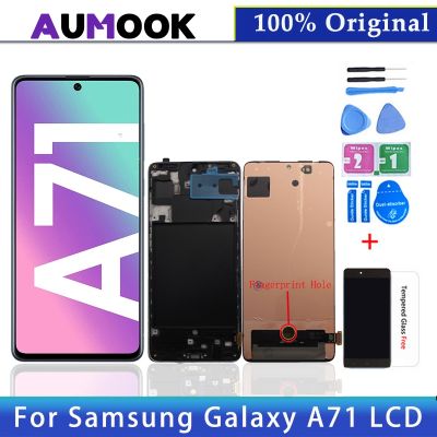 6.7 Original LCD For Samsung A71 LCD Display Touch Screen Digitizer Assembly Super AMOLED LCD For SM-A715 A715F Replacement Part