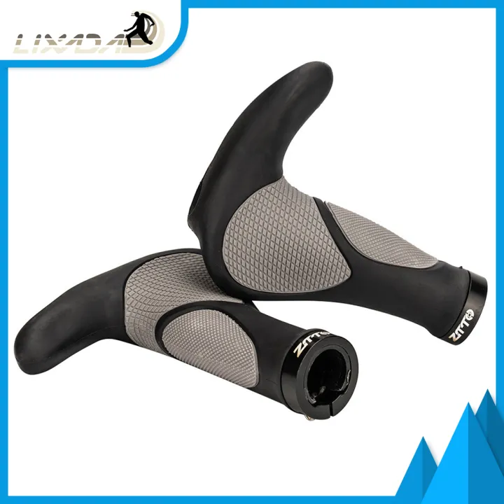 ZCYLPT Bike Handlebar Grips,Professional Mountain Bicycle Grips With Aluminum Lock Non Slip Rubber Bicycle Handle Grip For Bicycle Mtb Cycling