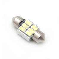 โดมรถยนต์5630 SMD 6หลอดไฟ LED คู่ปลายภายใน Festoon 31มิลลิเมตรสีขาว DC 12โวลต์