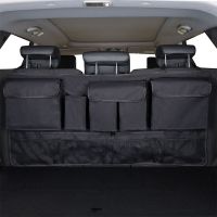 hotx 【cw】 Multi-Pocket Car Organizer Hanging Back Storage with 9 Pockets Oxford