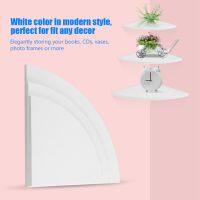 3 Pcs Home Corner Wall Plastic Shelves Book CD Vases Organizer Space-Saving Wall Corner Cabinet For Home Office Storage Holder