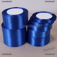 【hot sale】☬ D18 Royal Blue 25 Yards Silk Satin Ribbon Wedding Party Decoration Gift Wrappi