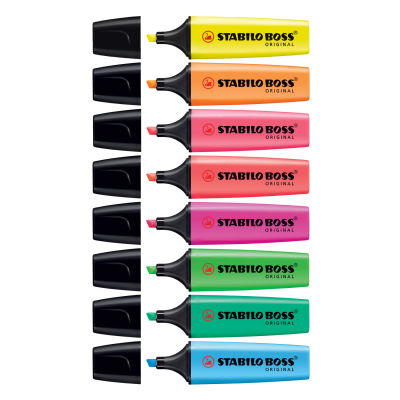 ปากกาเน้นข้อความ ปากกาไฮไลท์ Stabilo Boss Original ด้ามเดี่ยว ชุด9สี ชุด17สี