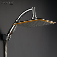 9 Inch Rotate 360 Degree Bathroom Rainfall Shower Head ABS Chrome Water Saving Shower Extension Arm Hand Held Shower Head