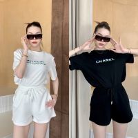 BASIC CNL | ชุดเซท sporty สุดชิล ดีเทล ตรงเสื้อเป็นขนๆ ไล่สีเพิ่มกิมมิคแบบเบาๆ มาพร้อมกางเกงขาสั้น