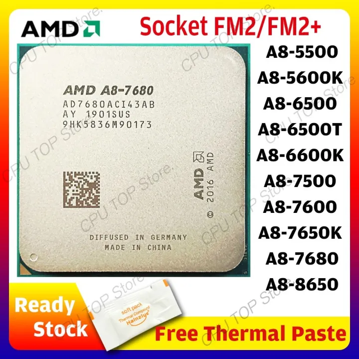 ⚡️AMD A8-Series A8 5500 5600K 6500 6500T 6600K 7500 7600 7650K 7670K ...