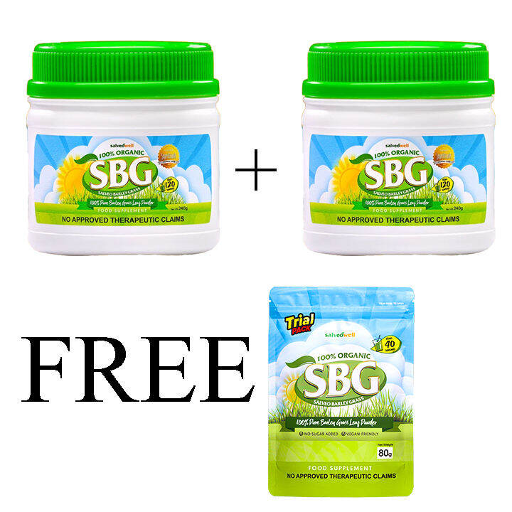 Salveo Barley Grass Sbg Jar Powder 240g Free Scoop Free Shipping