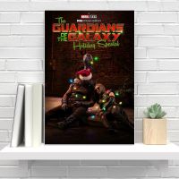 卐☸☜ Disney Superhero Guardians Of The Galaxy ภาพยนตร์โปสเตอร์คริสต์มาสตลกภาพวาดผ้าใบ Wall Art ภาพเด็กตกแต่งห้อง