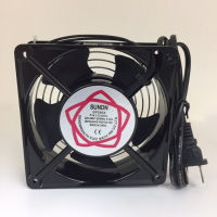 พัดลม 12cm AC 220V-240V Cooling Fan ตัวถังเหล็ก ระบายความร้อน 4.5นิ้ว