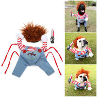 Funny Pet Dog Costume Doll Cosplay Clothes For Dogs Party Halloween Xmas Clothing Bulldog Outfit