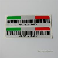 ✓✴ Made in Italy bar code stickers funny vinyl Italy flag motorcycle sticker racing helmet decals car motorbike dirt bike