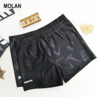 MOLAN Comfort กางเกงว่ายน้ำชายบ๊อกเซอร์และความลำบากใจหลวมและใส่สบายแห้งเร็วกางเกงชายหาดมุมแบนของผู้ชายอาบน้ำในกางเกงว่ายน้ำน้ำพุร้อน