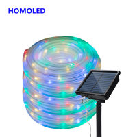 Outdoor LED Solar String Lights Waterproof Hose Garland for Xmas Party Wedding New Year Christmas Tree Decorations m