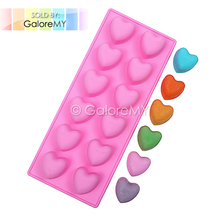 1pc Heart Shaped Silicone Molds 6 Cavity Ice Tray Mold Food Grade