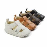 【hot】！ Infant Shoe Newborn Baby Boy Sandal Recreational Baptism NonSlip Walking Soft-soled Sneaker Prewalker Freeship