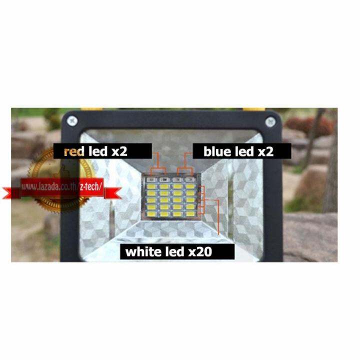 outdoor-flood-light-spotlight-30w-ไฟฉุกเฉิน-กันน้ำได้-3โหมด