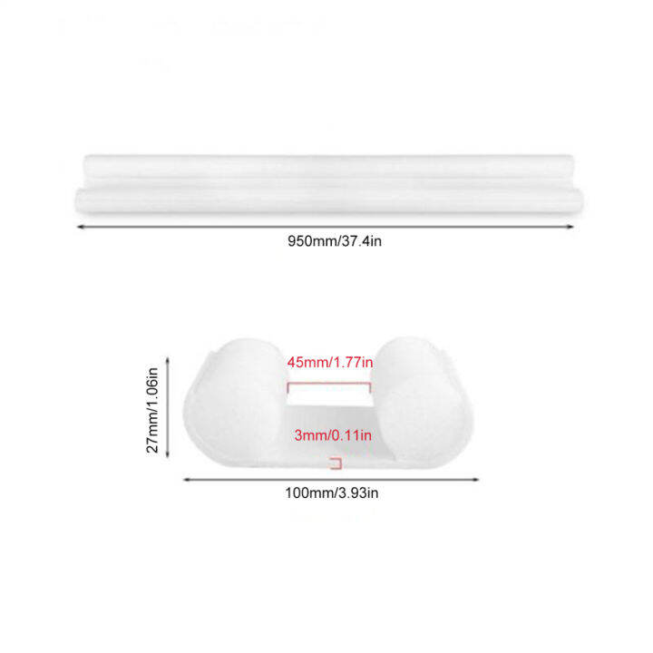 1ชิ้น95-10ซม-กันเสียงแถบปิดผนึกกันฝุ่นตัวหยุดแล้งไม่รวมแถบปิดผนึกยางซิลิโคนคู่ประตูด้านล่าง