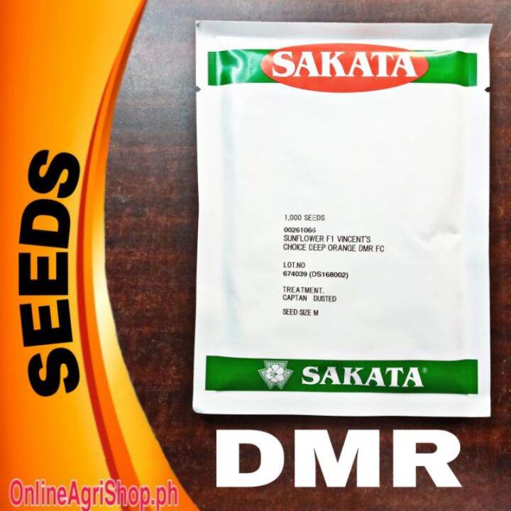 SUNFLOWER SEEDS TALL VARIETY ST VINCENT'S choice deep orange DMR