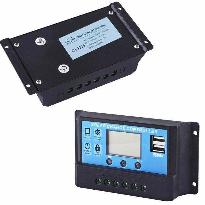 pwm-solar-charge-controller-12v-24v-lcd-display-dual-usb-solar-panel-charger-รุ่น-60a-พร้อมส่งจากไทย