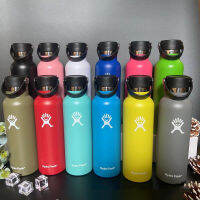 HY HydroFlasks 21ออนซ์ (621มิลลิลิตร) ขวดน้ำเดินทางกลางแจ้งร้อนถ้วยสูญญากาศฉนวนขวดความร้อนที่มีมาตรฐานปาก F LEX Cap823