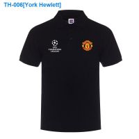 №☊ York Hewlett Real Madrid Barcelona milan lapel POLO shirt Liverpool fans uefa champions league shirt with short sleeves T-shirt coat