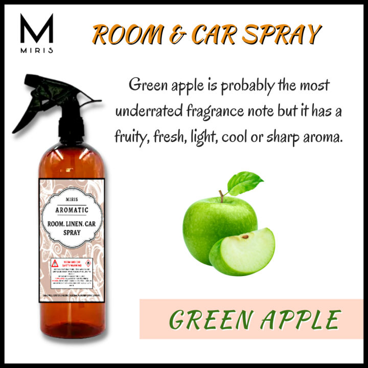 MIRIS Green Apple Scent Room & Car Air Freshener Spray