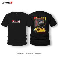 （Can Customizable）[GRAPHIC TEE] T-Shirt Street Legal Custom Design Honda Civic White/BLACK（Adult and Childrens Sizes）