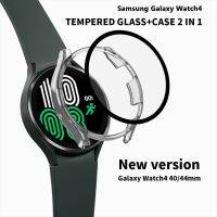 2022 New Glass Case For Samsung Galaxy Watch4 40 amp;44mm Protector Hard PC Screen Sase Screen Protector Cover Watch Accessorie