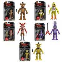 ของเล่นโมเดลรูปอะนิเมะพีวีซี FNAF การละเมิดความปลอดภัยข้อต่อที่สามารถเคลื่อนย้ายได้ Bonnie Foxy Freddy Chica ห้าคืน