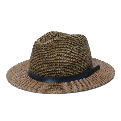 [hot]New Big Size Natural Raffia Straw Hat Men Summer Fedora Big Head Sun Beach Hat Unisex Premium Quality