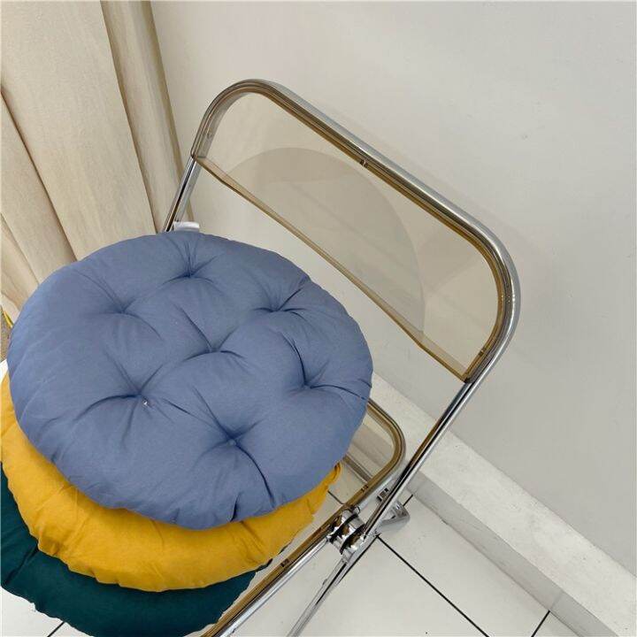 ins-style-simple-solid-color-round-cushion-morandi-color-fart-cushion-dengzi-sedentary-student-office-dormitory-cushion