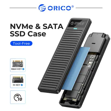 ORICO 40Gbps USB4 M.2 NVMe SSD Enclosure with Storage Bag,M-Key 2280  Transparent External Solid State Drive Adapter Enclosure with Cooling Fan