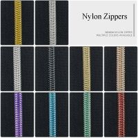 2/5/10M 3 5 Nylon Zipper Tape Coil Zippers Roll for Bag Pocket Luggage Zip Repair Kit DIY Clothing Tailor Sewing Accessories