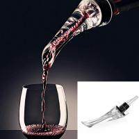 1Pc Portable Decanter Red Aerating Pourer Spout Decanter Aerator Quick Aerating Pouring Tool Pump