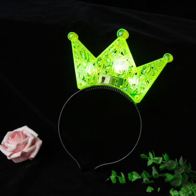 ETEREAUTY 5PCS Creative Hidband LED LED Shining Headband Crown Heapwear สำหรับเด็กสาวเด็ก (สีม่วง+สีชมพู+สีขาว+สีน้ำเงิน+สีเขียว)