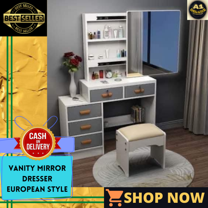 Deluxe vanity discount & chair set