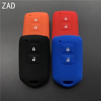dfthrghd ZAD silicone car key cover case set holder shell skin for YOYOTA Yaris Highlander Vios YI ZHI 2 buttons smart keyless protective