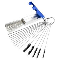 Carburetor Carbon Dirt Jet Remove Cleaning Needles Brushes Cleaner Tools for Automobile Motorcycle ATV Welder Carb Chainsaw