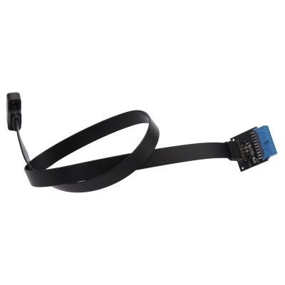USB 3.1 Type C Front Panel Header Extension Cable 50 cm, USB 3.1 Type E to USB 3.1 Type C Cable,Gen 2 10 Gbps Cable