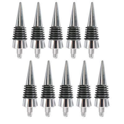 10 Pcs Thread Wine Bottles Metal Stoppers Set, Blank Bottles Stopper Gifts for Wedding Wine Party