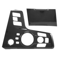 2Pcs Carbon Fiber Car Center Console Gear Shift Panel Cover Frame Sticker Trim for Kia Sportage NQ5 2022