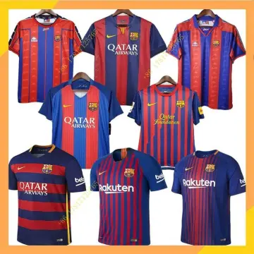 RetroFootballKit Retro Barcelona Away Football Soccer Jersey Shirt 96 / 97