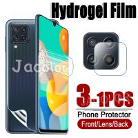 [HOT DOLXIOWEOH 539] 1 3PCS Hydrogel ฟิล์มสำหรับ Samsung Galaxy M32 M42 5G 4G M22 M12 M02s M02 F12 F02s หน้าจอ Protector M 42 32 22 F 12 02S Cam แก้ว