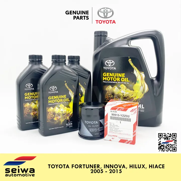 [2005 - 2015] Toyota Innova Change Oil Package - [2005 - 2015] Toyota ...