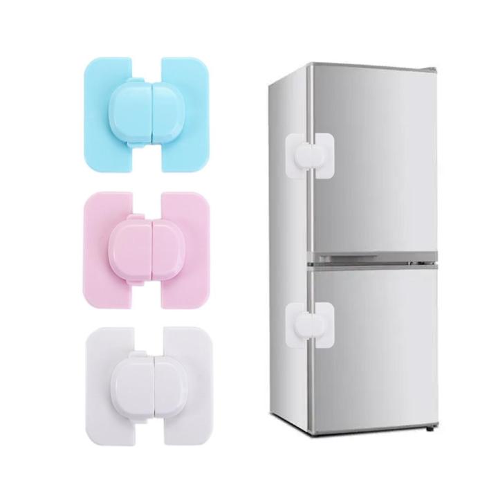 kelansi-ตู้เย็นตู้เสื้อผ้าเอบีเอสสำหรับเด็กใช้ในบ้านและในตู้เย็นมีล็อคเพื่อความปลอดภัยสำหรับเด็กกันคลิป