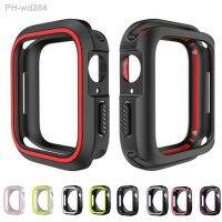 Silicone Case For Apple Watch8 7 6 SE 5 4 3 Plastic Bumper Cover Protection Shell for iWatch Series 40mm 44 mm 38mm 42mm 45 41mm