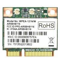 การ์ดเน็ตเวิร์กไร้สาย AR9832 AR5BHB116 2.4/5 GHz ชิปเดี่ยว300 Mbps 802.11N MINI PCI-E การ์ด WIFI ไร้สาย