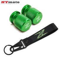 Embroidery Collection Keychain Keyring For Kawasaki Z250 Z300 Z400 Z1000 Z800 Z900 Z650 Z1000SX Z750 Motorcycle Tire Valve Caps